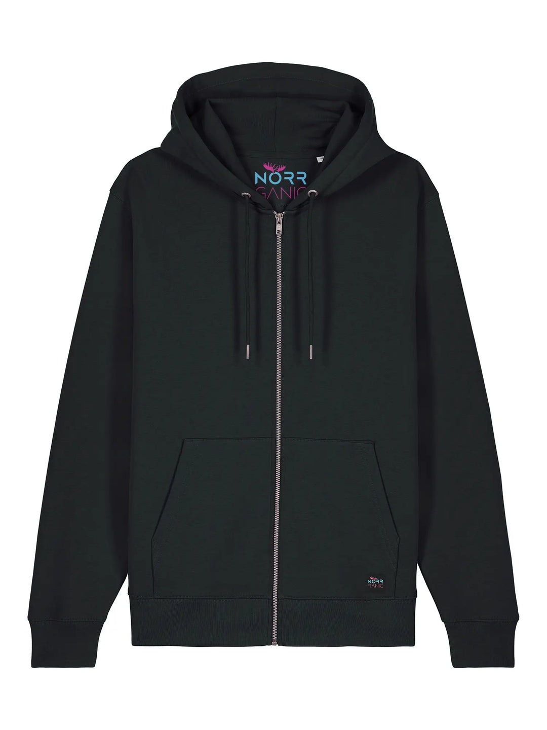 Unisex Zip Hoodie PURE BLACK